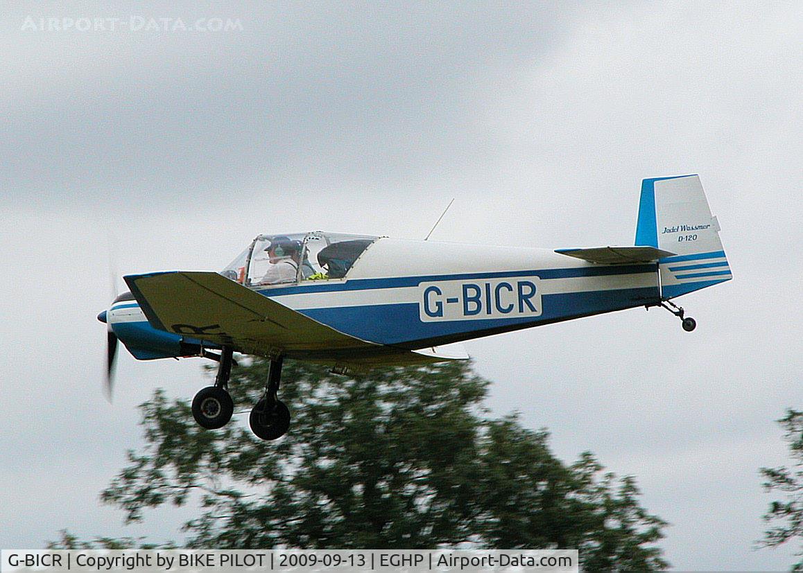 G-BICR, 1958 Jodel (Wassmer) D-120A Paris-Nice C/N 135, FINALS FOR RWY 03, PREV. REG. F-BIXR. 