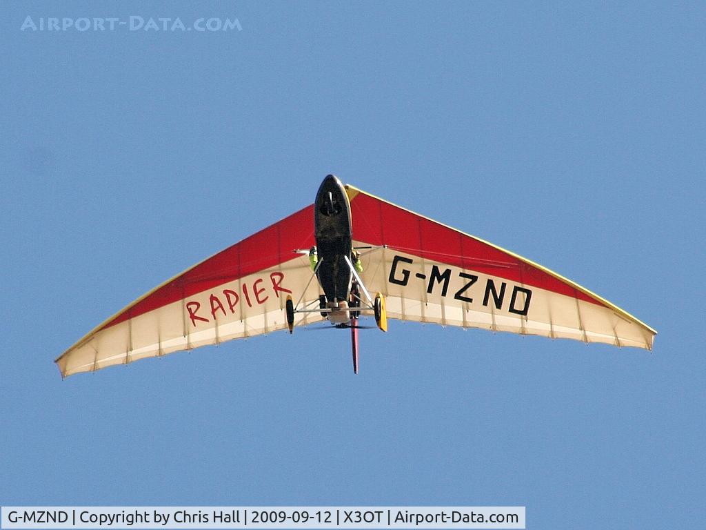 G-MZND, 1998 Mainair Rapier C/N 1170-0898-7-W973, Staffordshire Aero Club's 25th anniversary fly-in