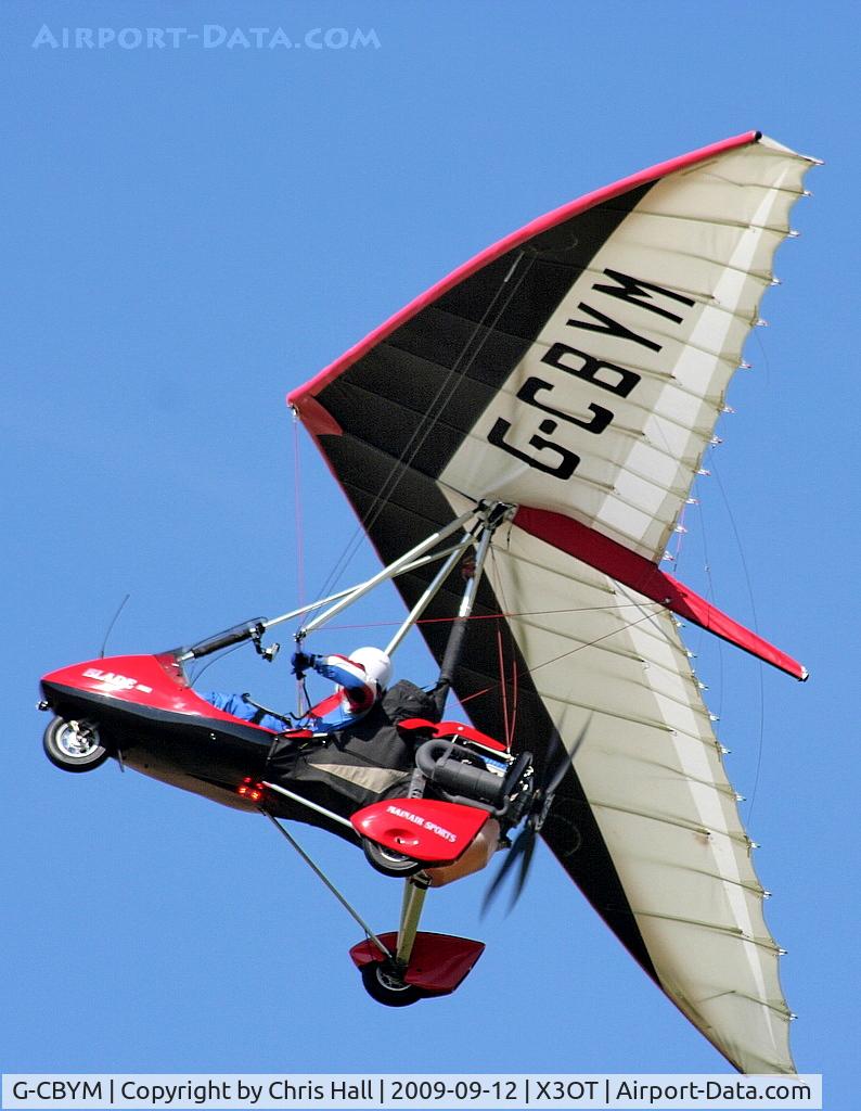 G-CBYM, 2002 Mainair Blade 582 C/N 1323-0502-7-W1118, Staffordshire Aero Club's 25th anniversary fly-in