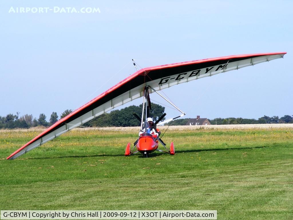 G-CBYM, 2002 Mainair Blade 582 C/N 1323-0502-7-W1118, Staffordshire Aero Club's 25th anniversary fly-in