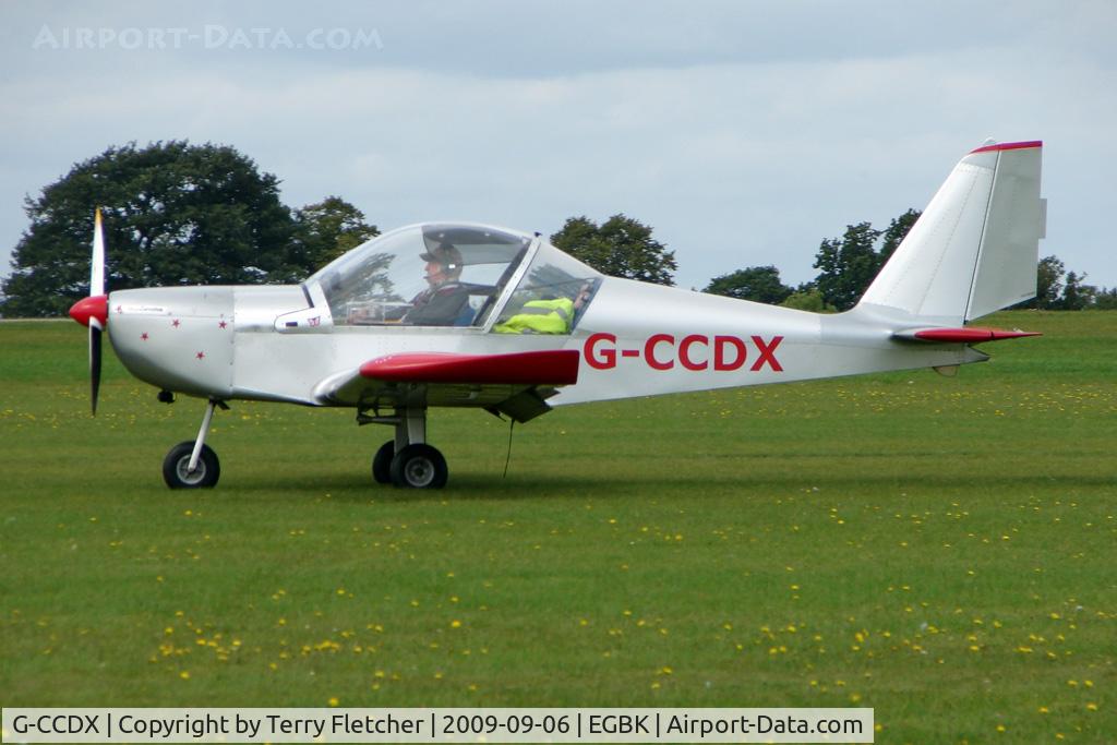 G-CCDX, 2003 Aerotechnik EV-97 Eurostar C/N PFA 315-14013, Visitor to the 2009 Sywell Revival Rally