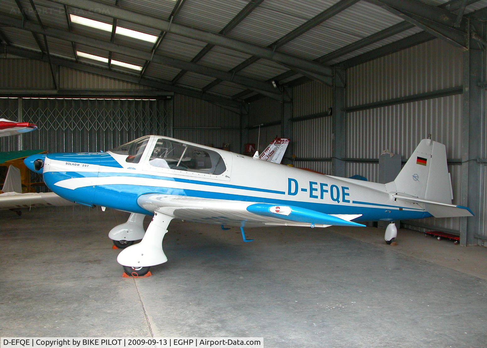 D-EFQE, 1961 Bolkow Bo-207 C/N 266, NICE BOLKOW BO 207. POPHAM RUSSIAN AIRCRAFT FLY-IN