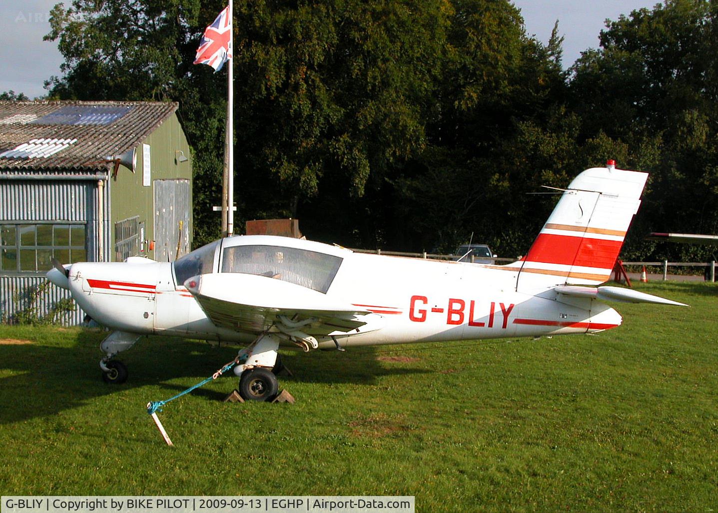 G-BLIY, 1970 Socata MS.892A Rallye Commodore 150 C/N 11639, OUTSIDE WILTSHIRE AVIATION HANGER. PREV. REG. F-BSCX. POPHAM RUSSIAN AIRCRAFT FLY-IN