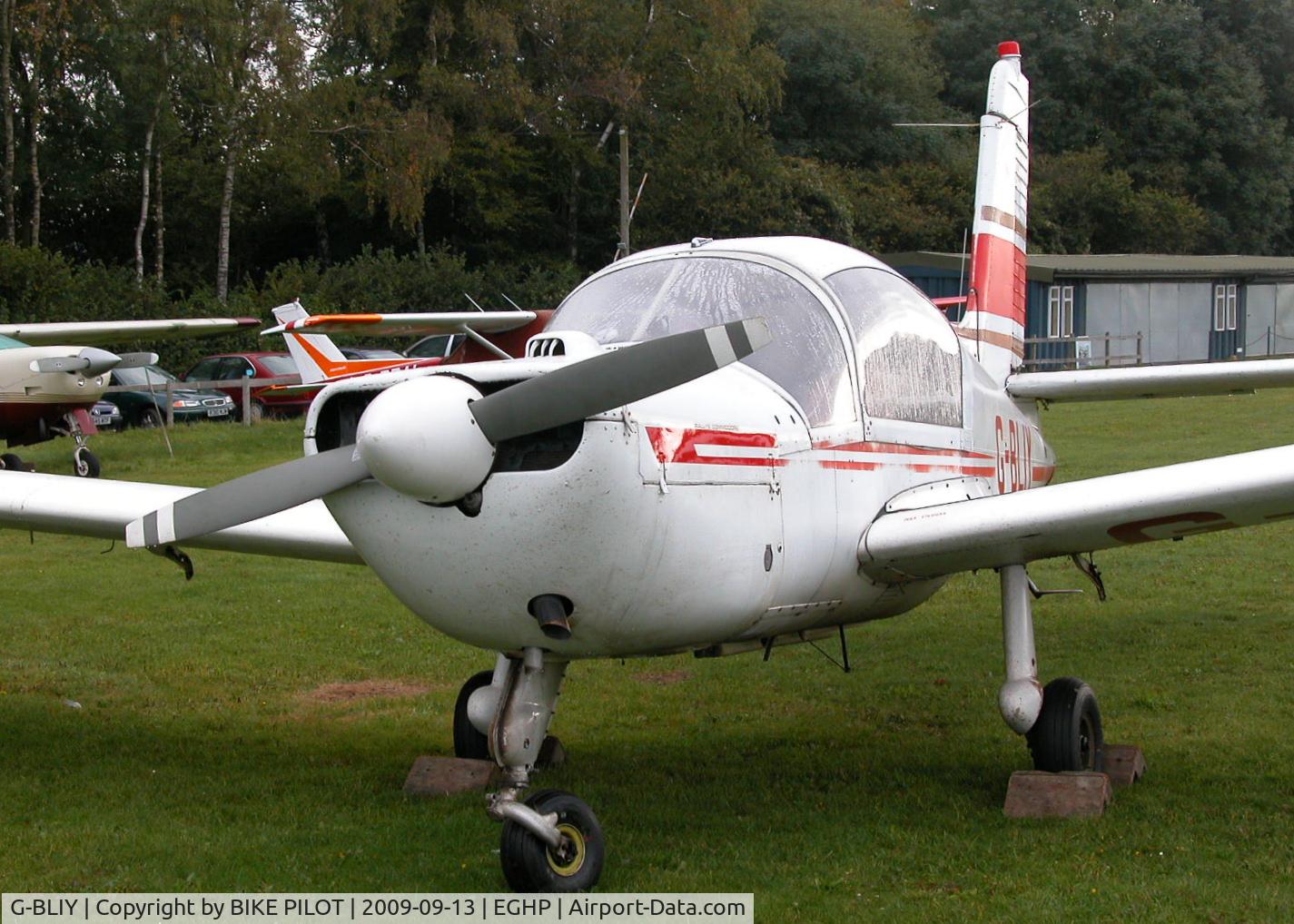 G-BLIY, 1970 Socata MS.892A Rallye Commodore 150 C/N 11639, OUTSIDE WILTSHIRE AVIATION HANGER. PREV. REG. F-BSCX. POPHAM RUSSIAN AIRCRAFT FLY-IN