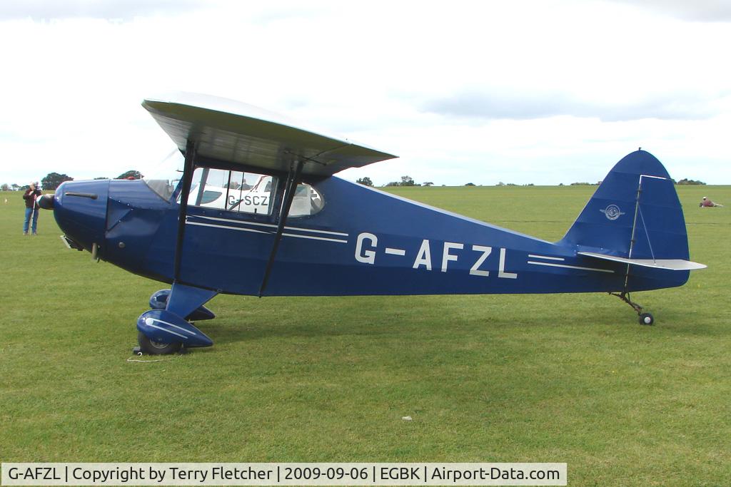 G-AFZL, 1939 Porterfield CP-50 Collegiate C/N 581, Visitor to the 2009 Sywell Revival Rally