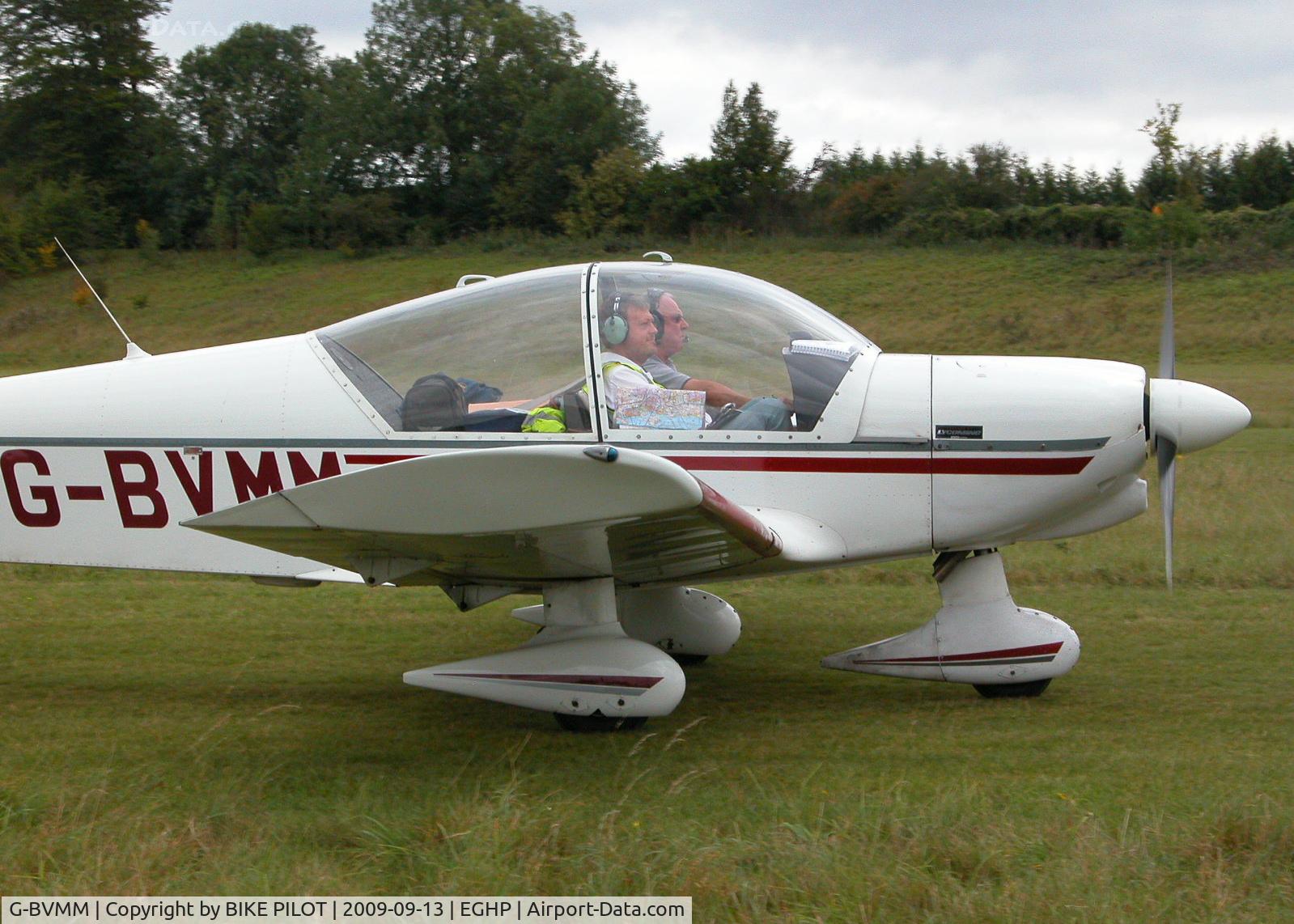 G-BVMM, 1974 Robin HR-200-100 Club C/N 41, POPHAM RUSSIAN AIRCRAFT FLY-IN. PREV. REG. F-BVMM.