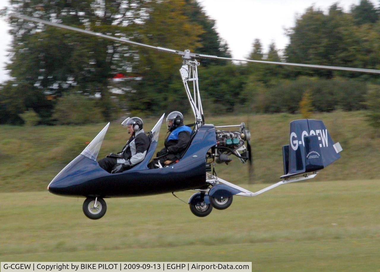 G-CGEW, 2009 Rotorsport UK MTOsport C/N RSUK/MTOS/008, THE NEW MTOSPORT LANDING ON RWY 03. POPHAM RUSSIAN AIRCRAFT FLY-IN