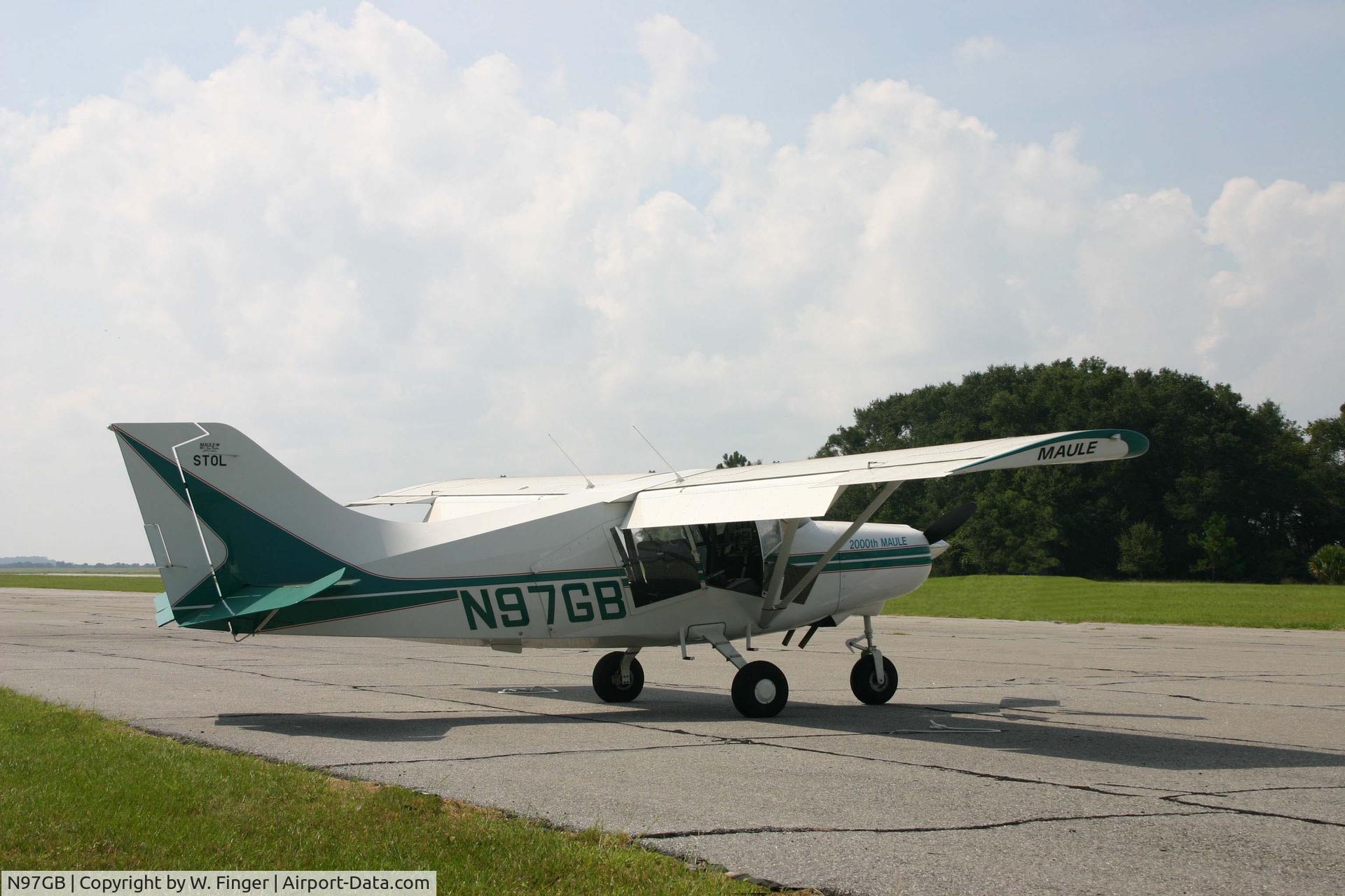 N97GB, 1996 Maule MXT-7-180 Star Rocket C/N 14089C, N97GB - Jekyll Island, GA