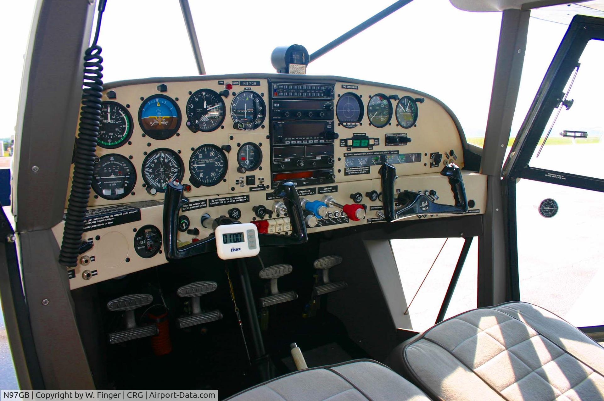 N97GB, 1996 Maule MXT-7-180 Star Rocket C/N 14089C, N97GB Instrument Panel
