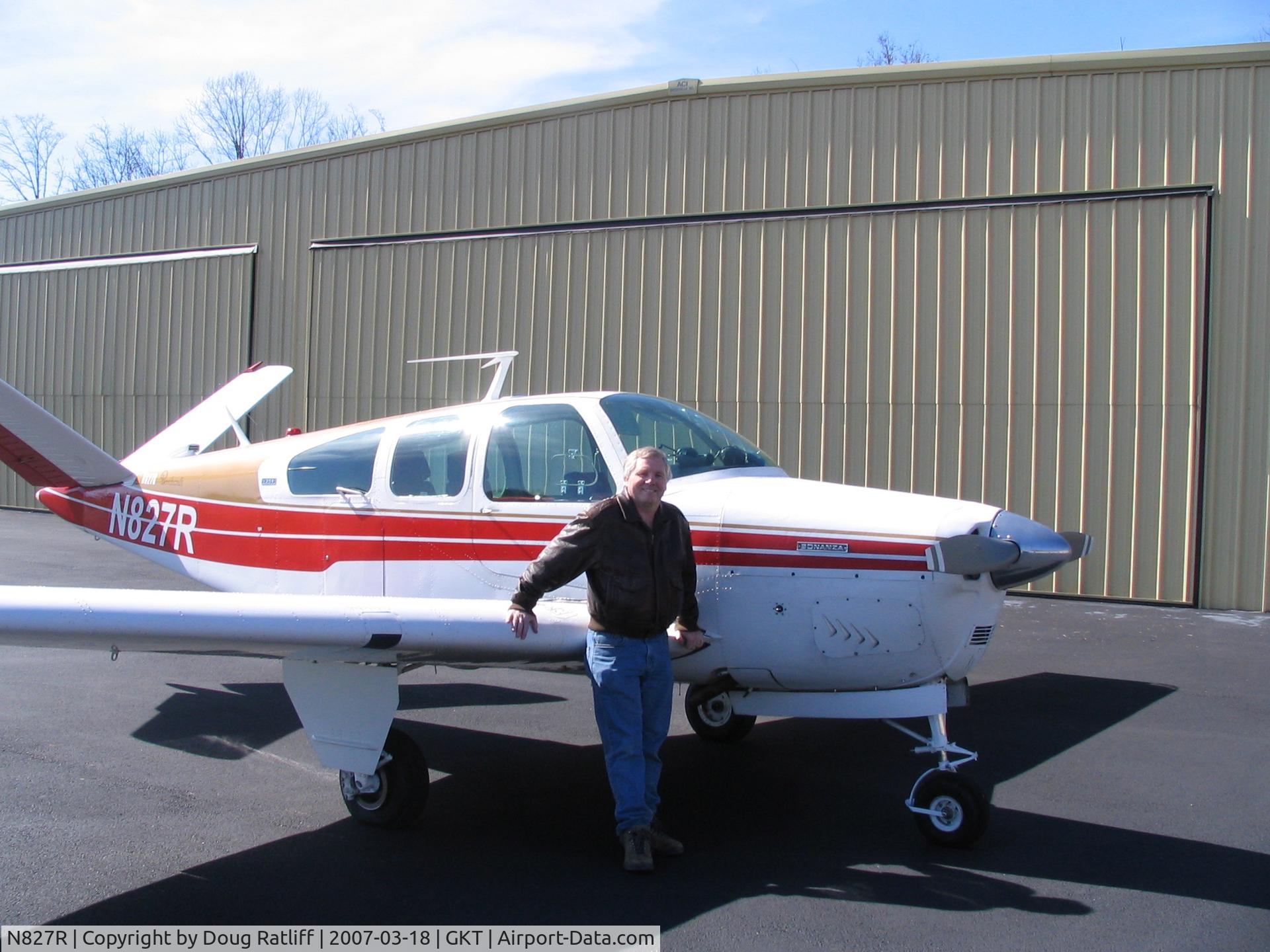 N827R, 1959 Beech K35 Bonanza C/N D-6082, with Owner David Ratliff