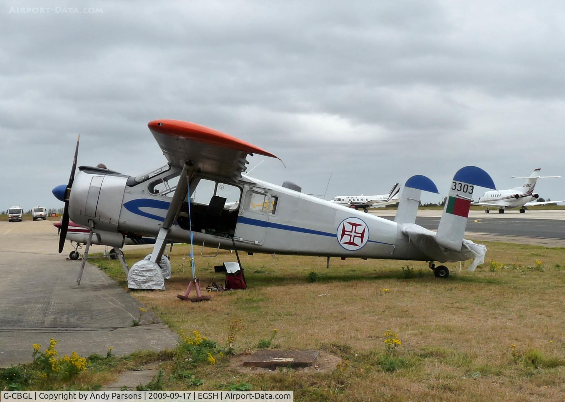 G-CBGL, 1956 Max Holste MH-1521C Broussard C/N 19, Being worked on ot Norwich
