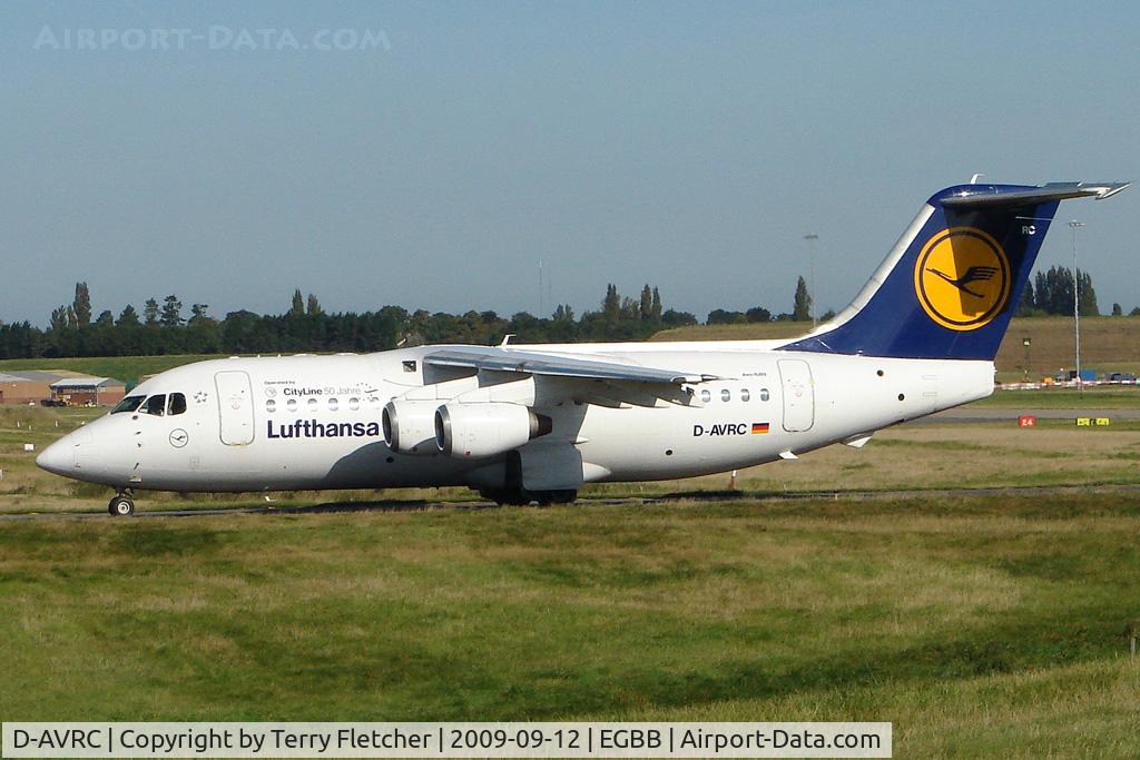 D-AVRC, 1994 British Aerospace Avro 146-RJ85 C/N E.2251, Lufthansa BAE146 at Birmingham UK