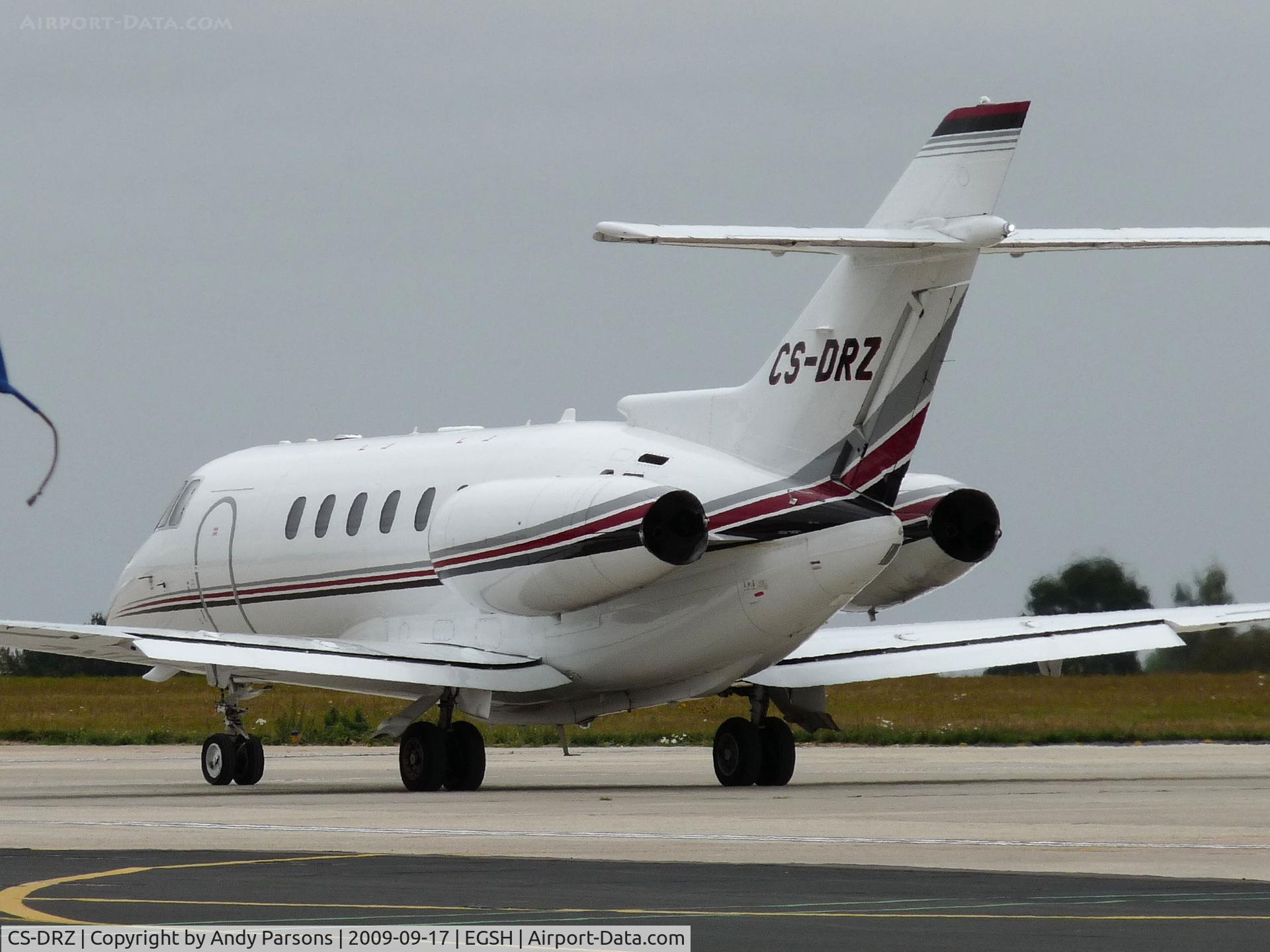CS-DRZ, 2007 Hawker Beechcraft 800XPi C/N 258847, At Norwich