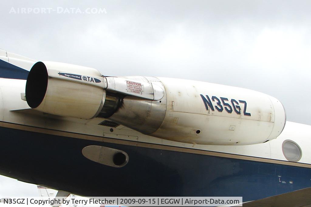 N35GZ, 1985 Gulfstream Aerospace G-1159A Gulfstream III C/N 465, Husk kit on engine of Gulfstream G1159A at Luton