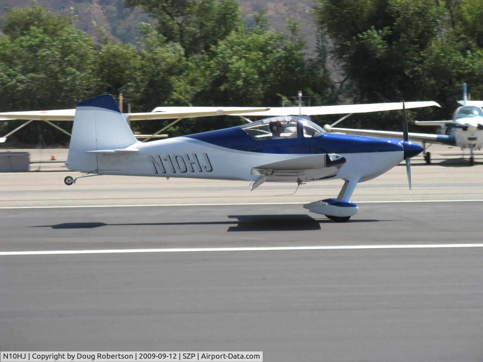 N10HJ, 2006 Vans RV-6 C/N 21622, 2006 Gerhardt VAN's RV-6, Lycoming IO-360-A3B6D 200 Hp, wheel, flaps landing roll Rwy 22