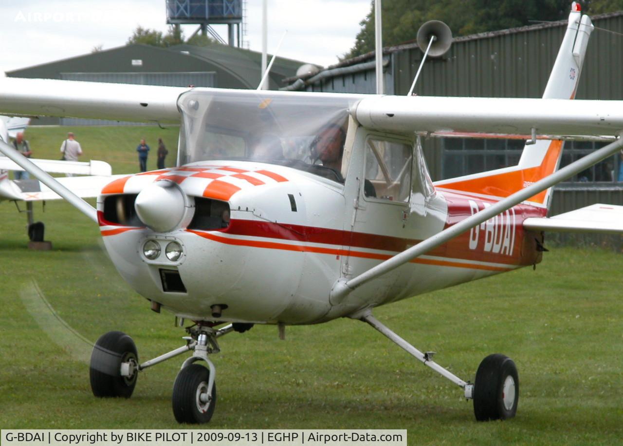 G-BDAI, 1975 Reims F150M C/N 0266, TAXYING OUT FOR DEPARTURE. POPHAM RUSSIAN AIRCRAFT FLY-IN