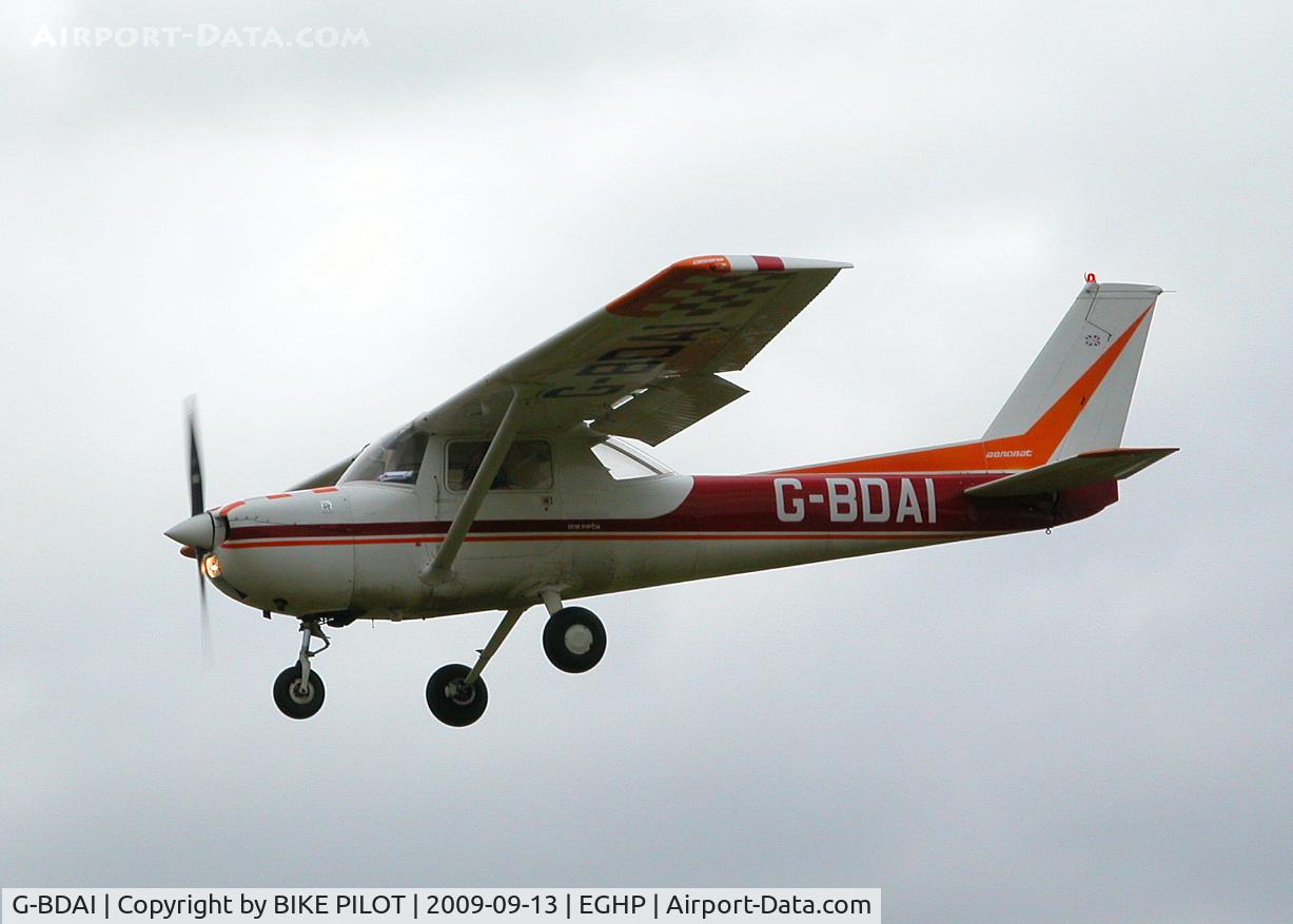 G-BDAI, 1975 Reims F150M C/N 0266, FINALS FOR RWY 03. POPHAM RUSSIAN AIRCRAFT FLY-IN