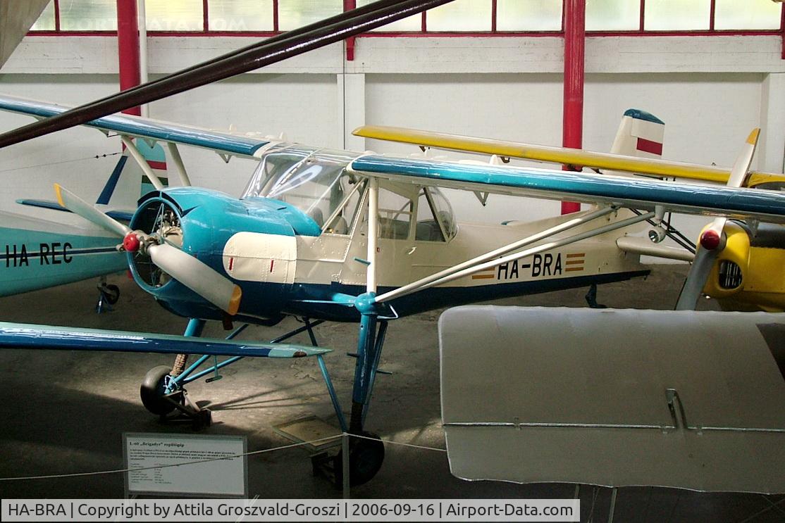 HA-BRA, 1958 Aero L-60B Brigadyr C/N 150909, Budapest is a traffic museum, a Petöfi hall.