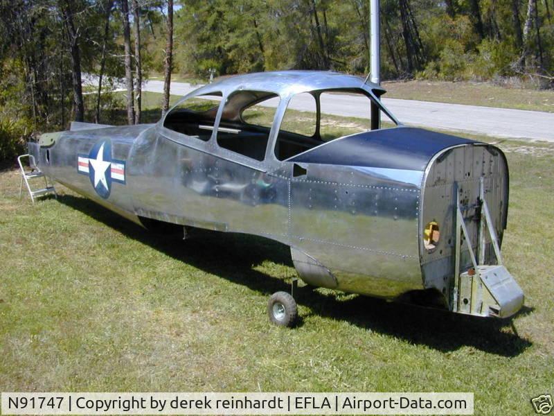 N91747, 1947 North American NA-145 Navion C/N NAV-4-191, fusalage only