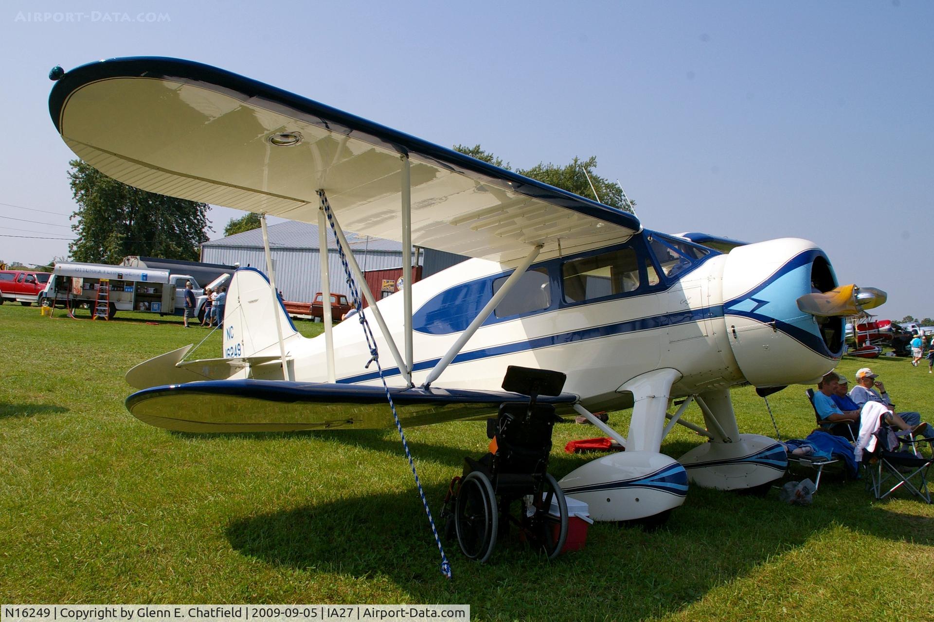 N16249, 1936 Waco YKS-6 C/N 4466, At the Antique Airplane Association Fly In.