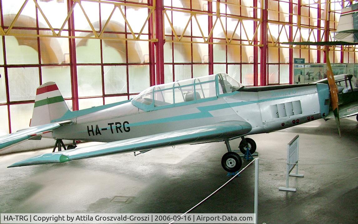 HA-TRG, 1959 Zlin Z-226T Trener 6 C/N 0348, Budapest is a traffic museum, a Petöfi hall.