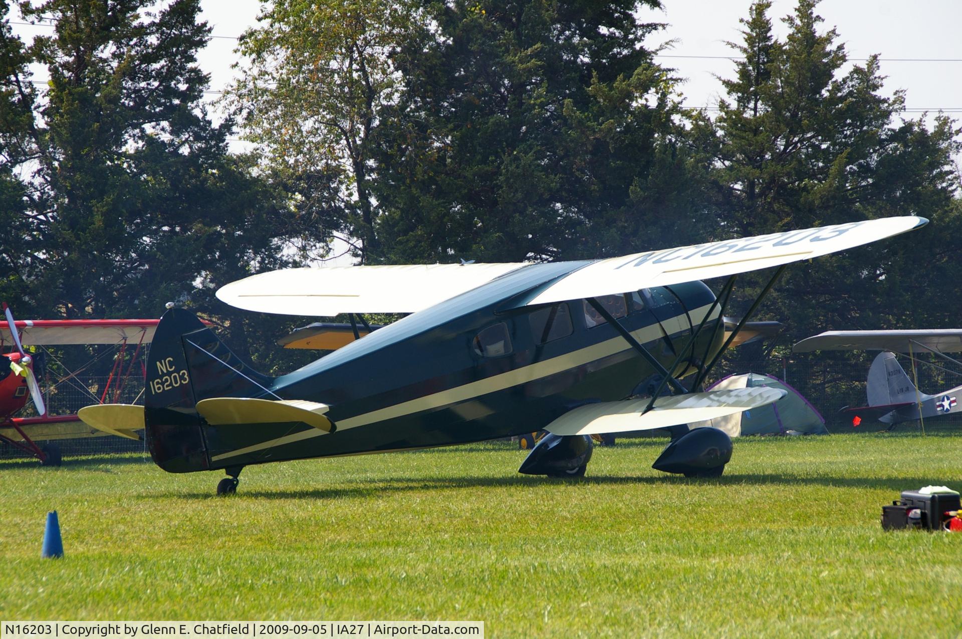 N16203, 1936 Waco ZQC-6 C/N 4422, At the Antique Airplane Association Fly In.