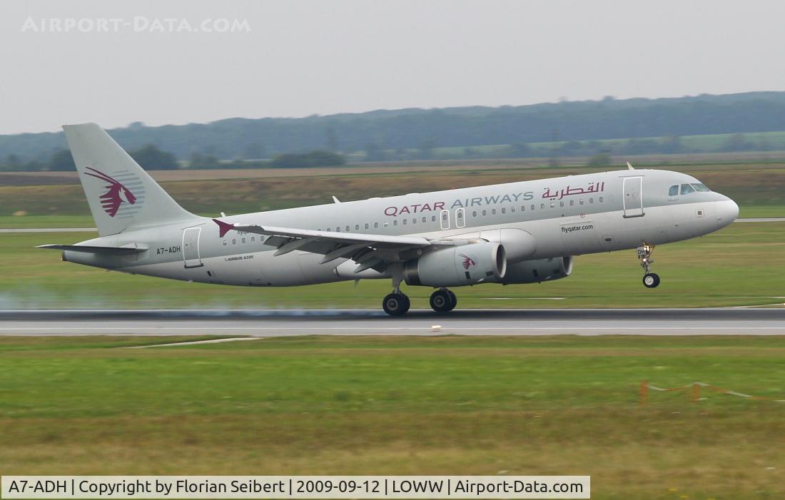 A7-ADH, 2003 Airbus A320-232 C/N 2138, Touching down rwy 34
