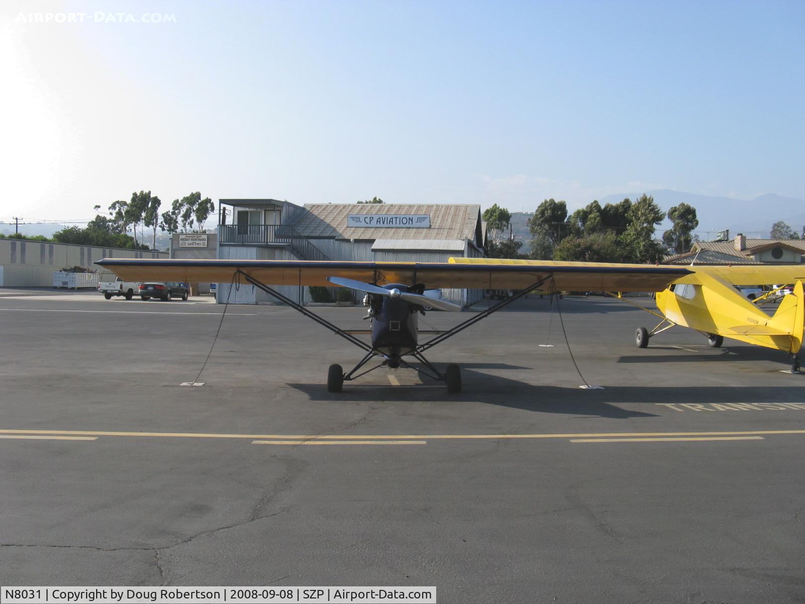 N8031, 1979 Pietenpol Air Camper C/N PHM1, 1979 Heglie PIETENPOL AIR CAMPER, Continenta A&C A65 65 Hp, no electrical system parasol wing early homebuilt design