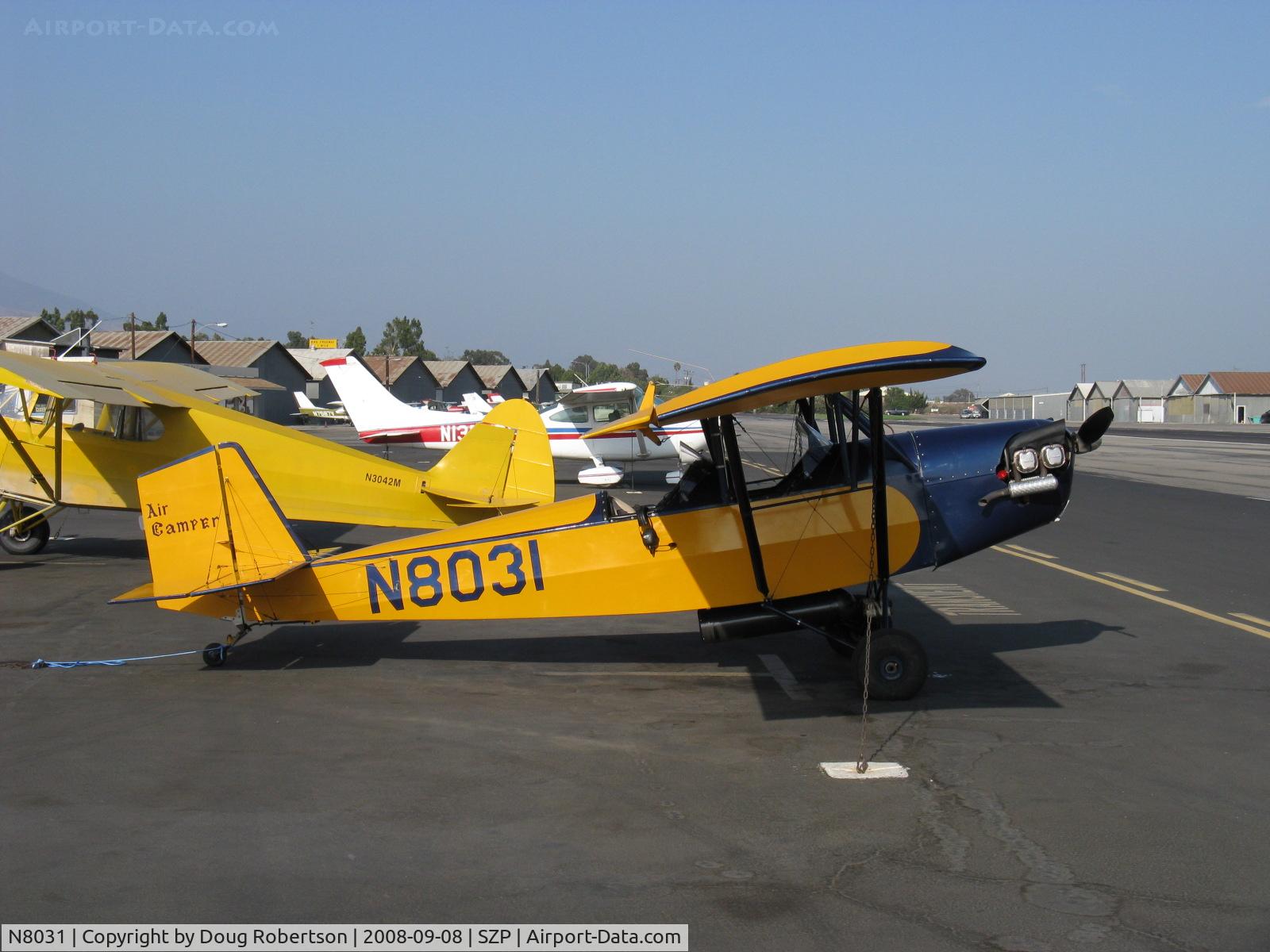 N8031, 1979 Pietenpol Air Camper C/N PHM1, 1979 Heglie PIETENPOL AIR CAMPER, Continenta A&C A65 65 Hp, no electrical system parasol wing early homebuilt design.