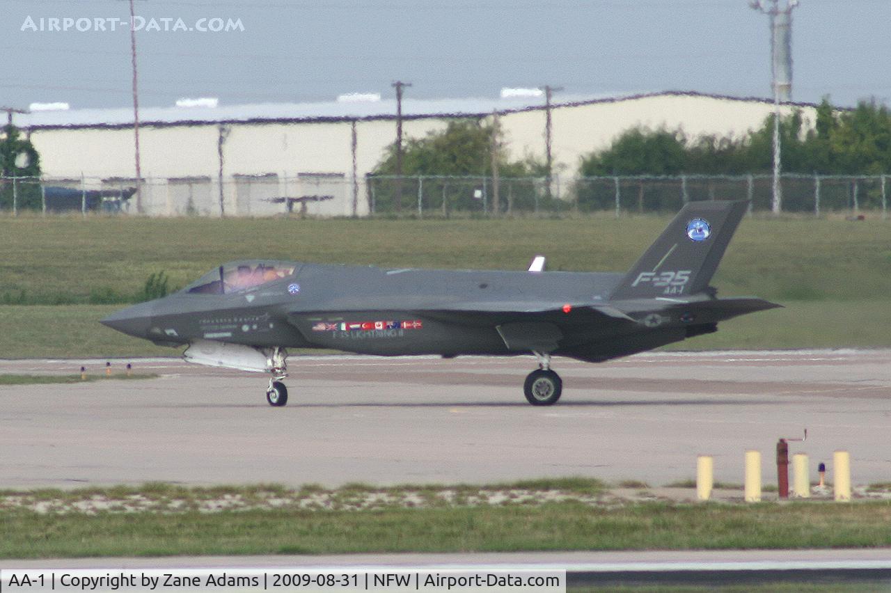 AA-1, 2006 Lockheed Martin F-35A Lightning II C/N AA-1, Lockheed Martin F-35A #1-  AA-1 at Fort Worth