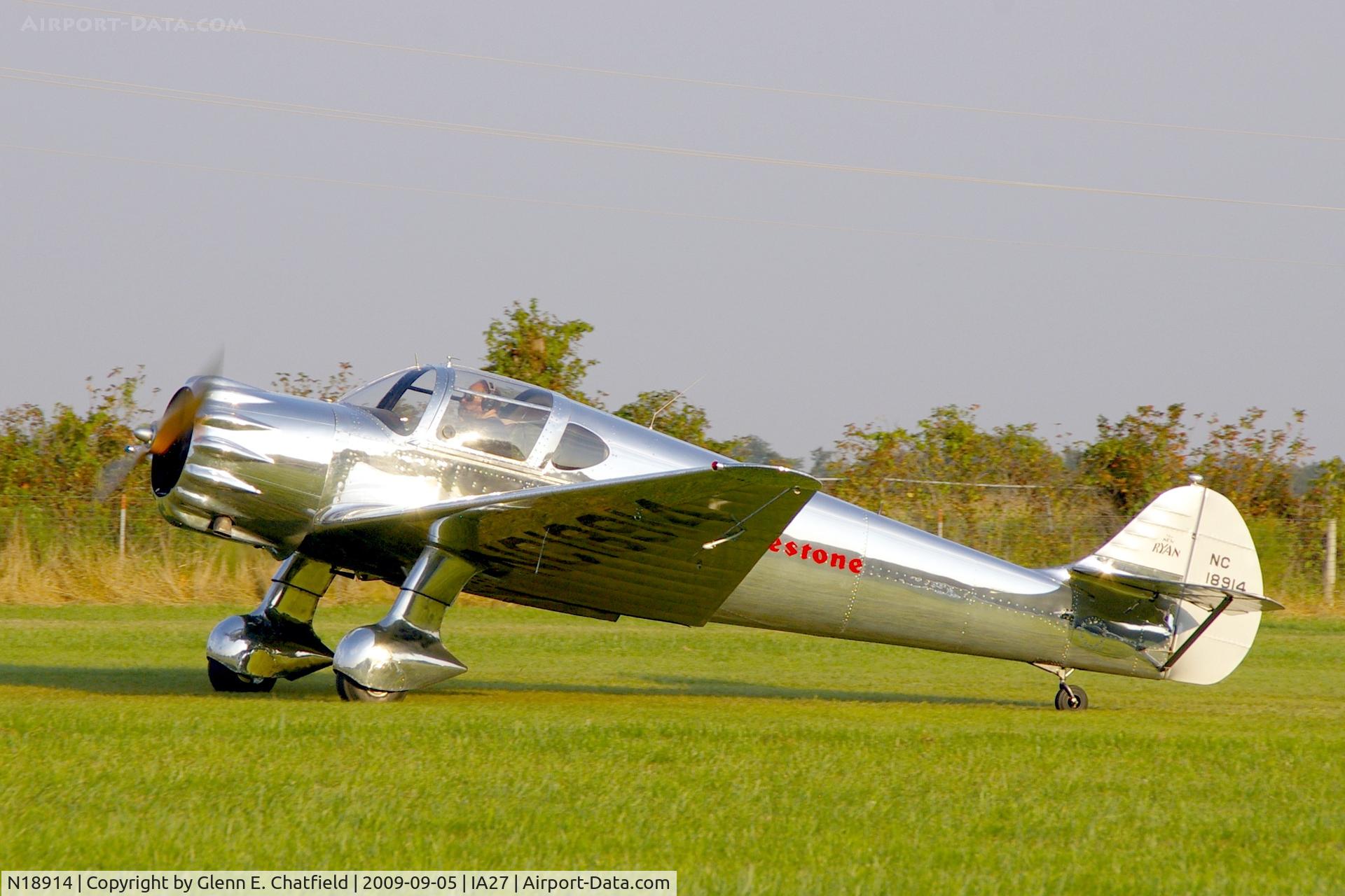 N18914, 1938 Ryan Aeronautical SCW-145 C/N 208, At the Antique Airplane Association Fly In