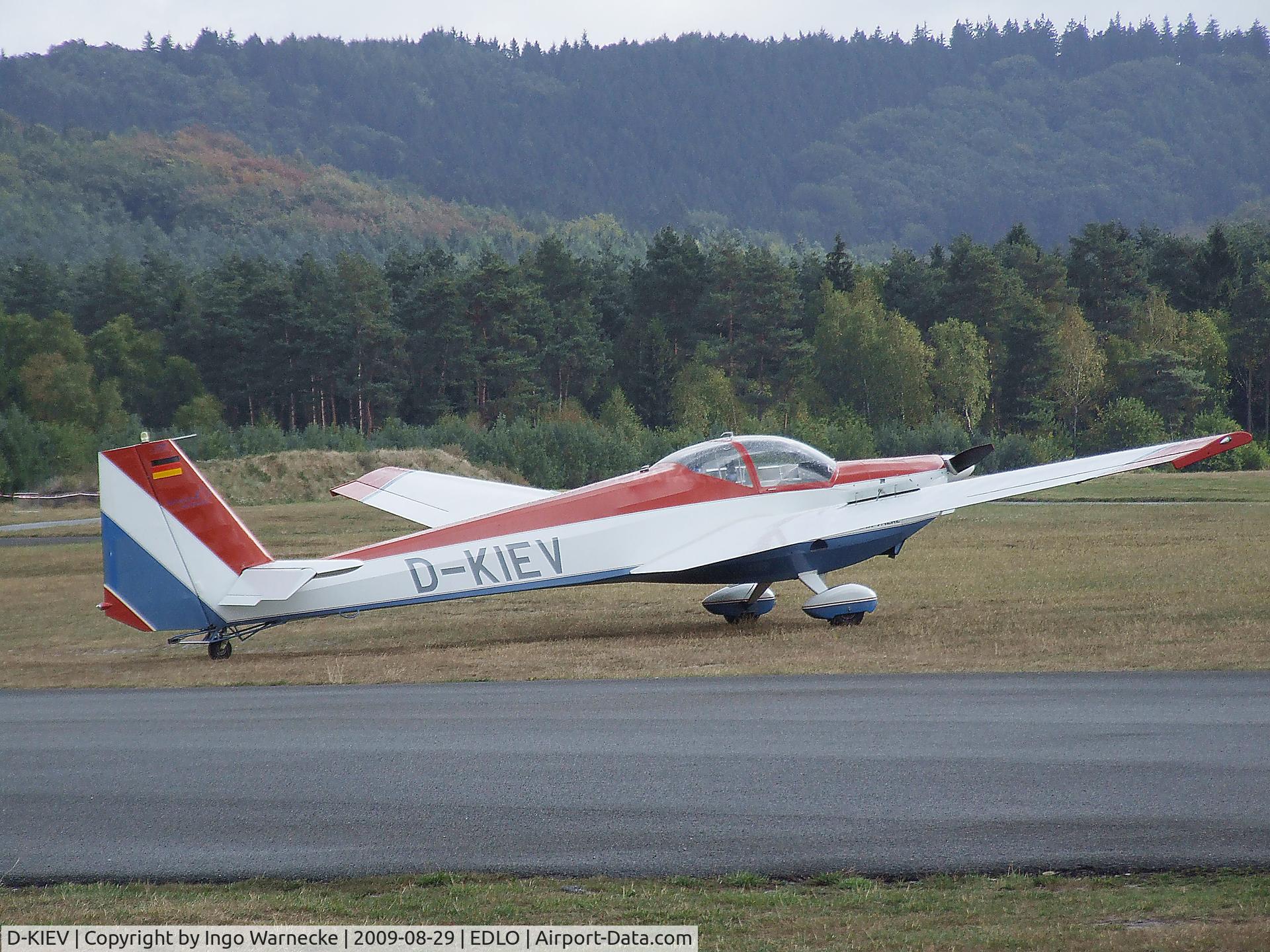 D-KIEV, Scheibe SF-25C Falke C/N 44679, Scheibe SF-25C Falke at Oerlinghausen airfield
