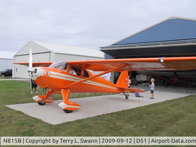 N815B, 1950 Luscombe 8F Silvaire C/N 6745, Parked at it's home field in Clarence, NY.