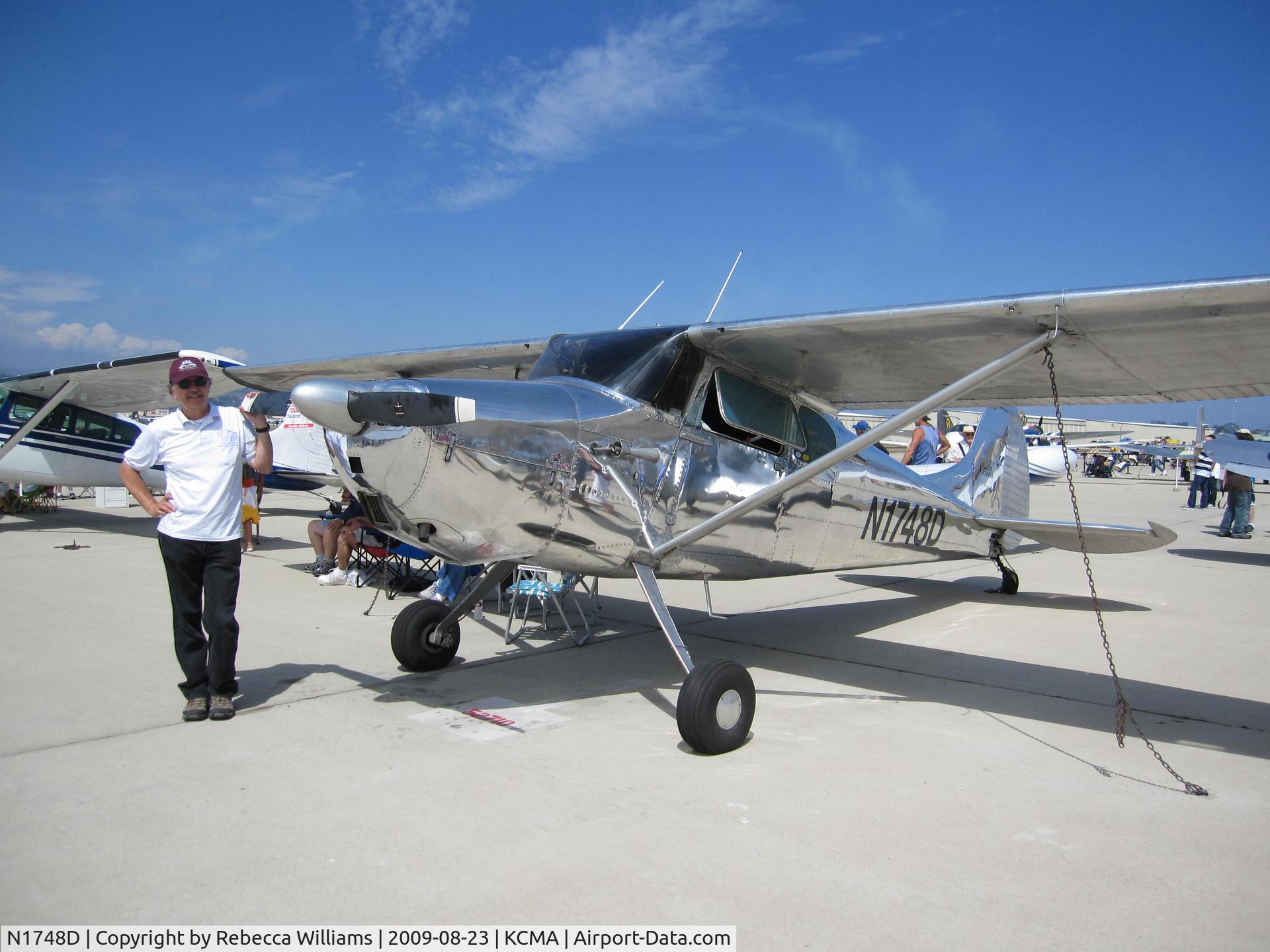 N1748D, 1951 Cessna 170A C/N 20191, Static display at 2009 Wings Over Camarillo