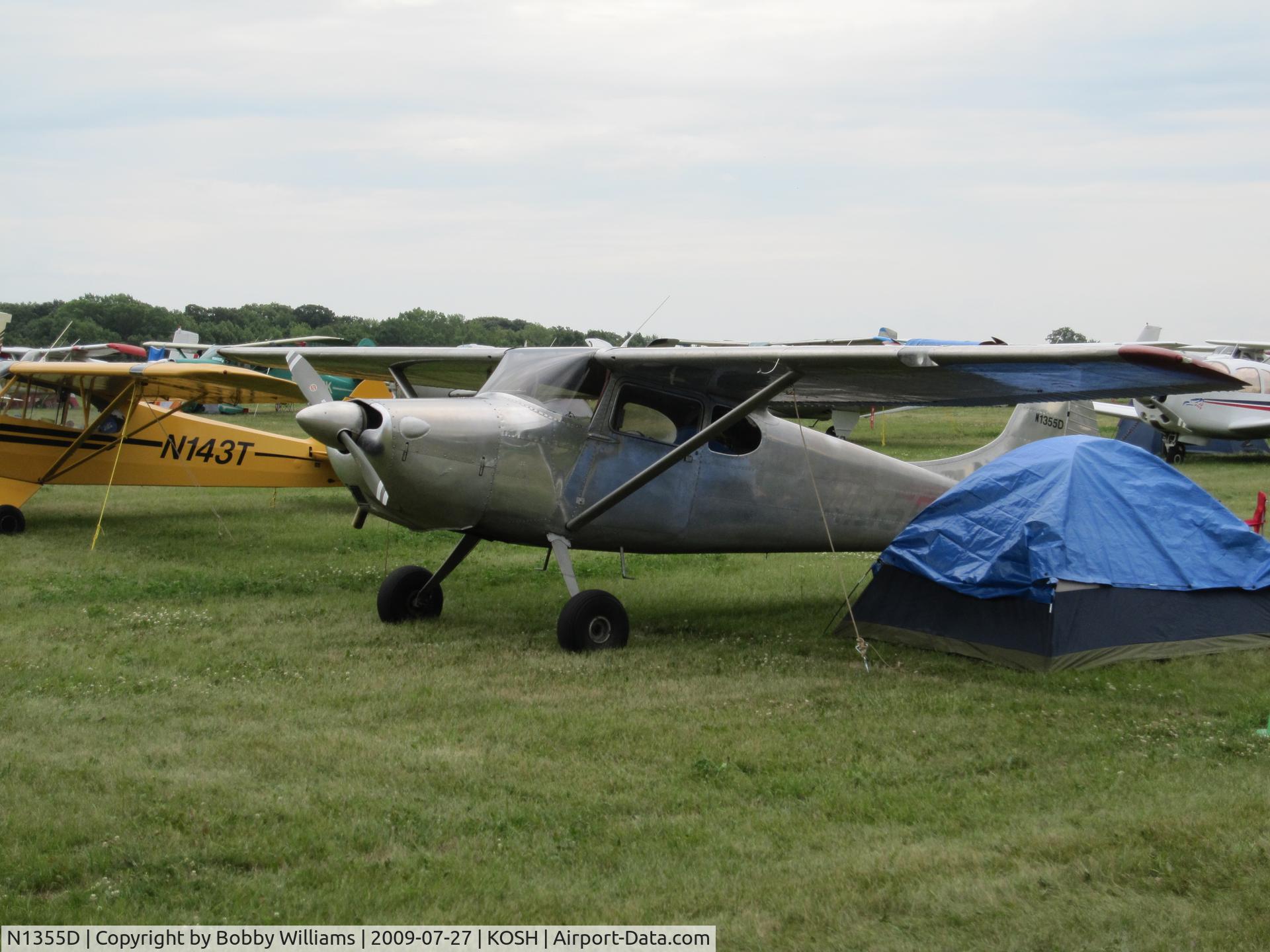 N1355D, 1951 Cessna 170A C/N 19931, Camping at AirVenture 2009