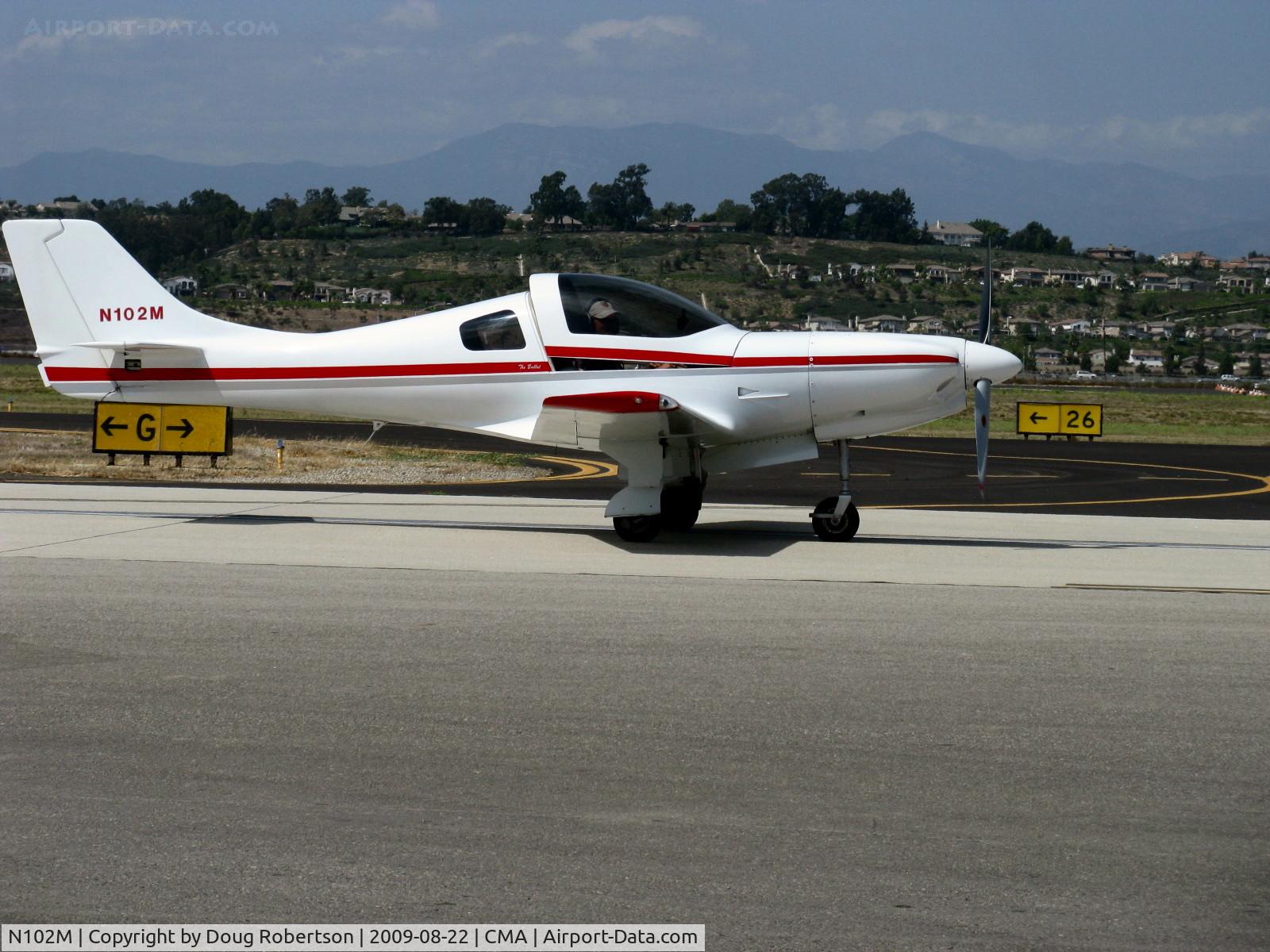 N102M, 2002 Lancair 320 C/N 175, 2002 Wood LANCAIR 320 'The Bullet', Lycoming IO-320, taxi
