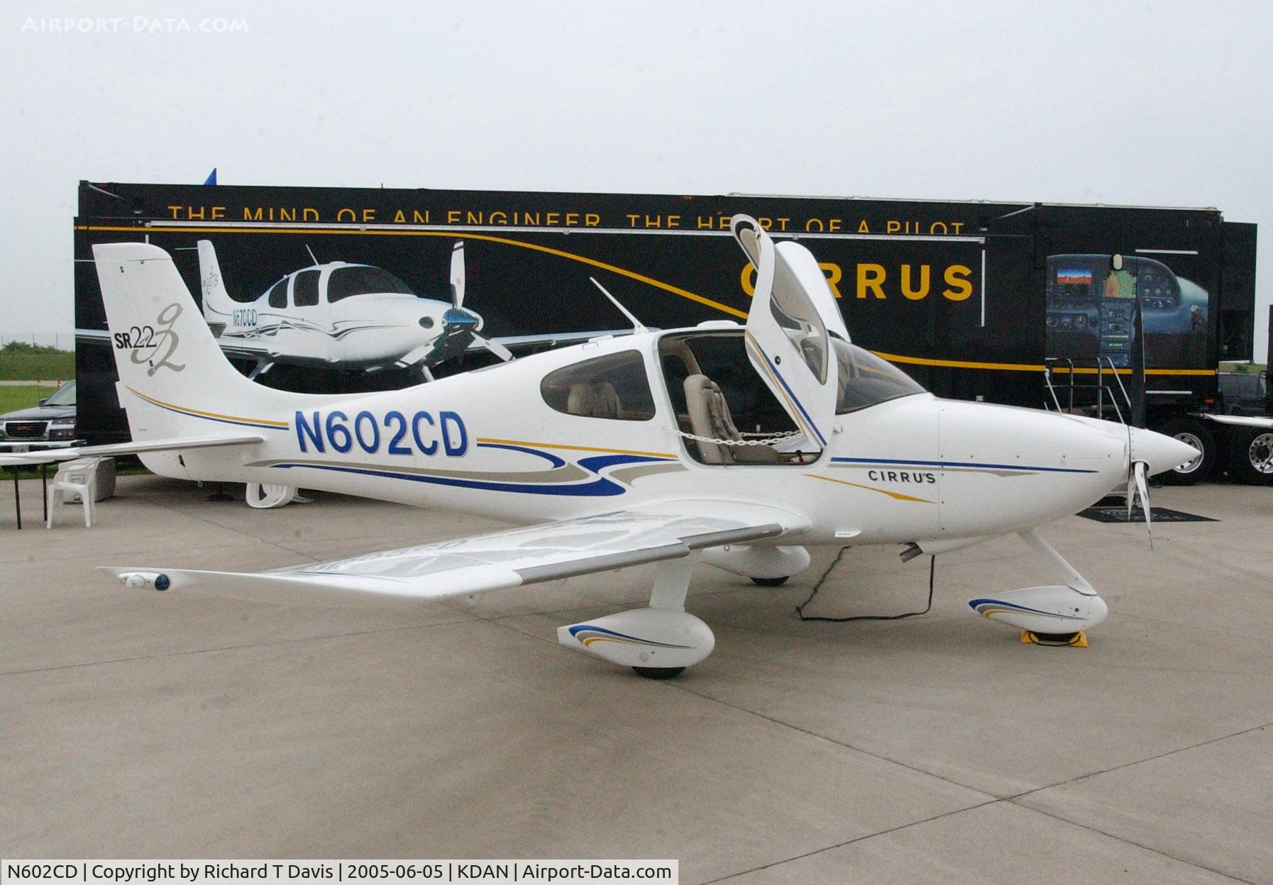 N602CD, 2005 Cirrus SR22 G2 C/N 1398, 2005 Cirrus SR22 in Danville Va..