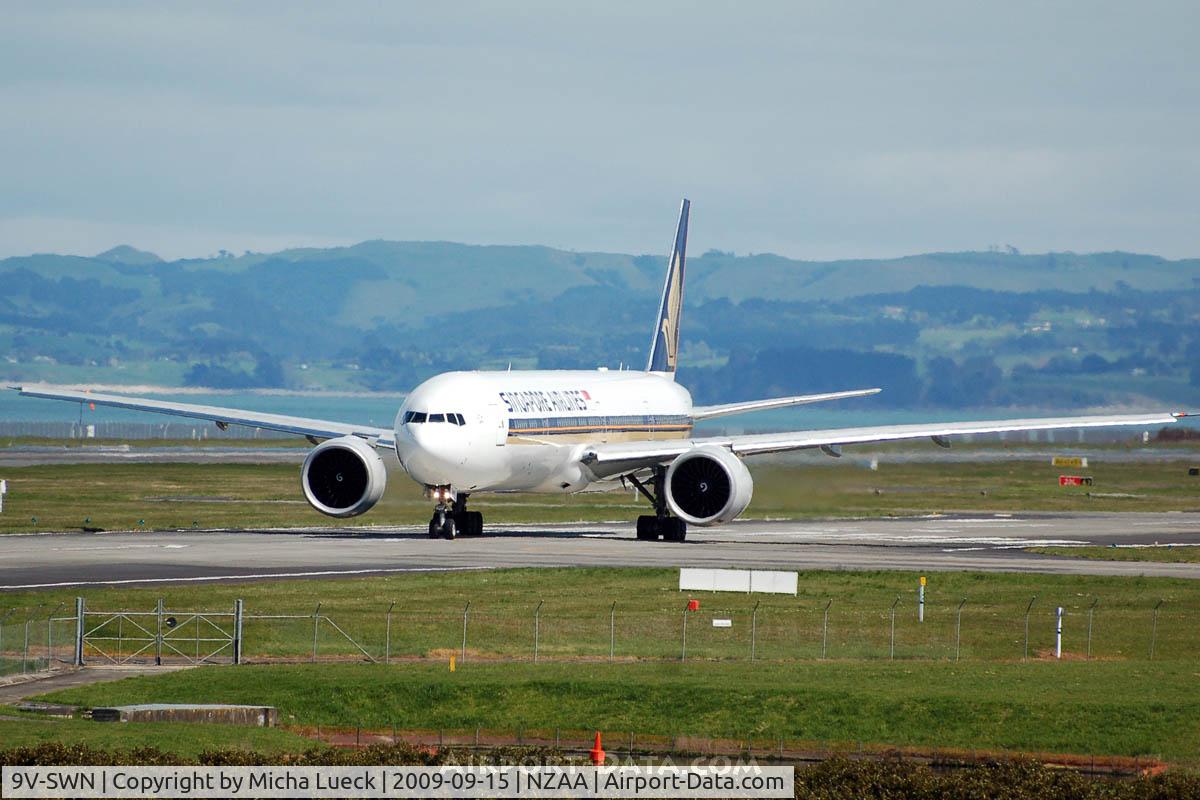 9V-SWN, 2008 Boeing 777-312/ER C/N 34579, At Auckland