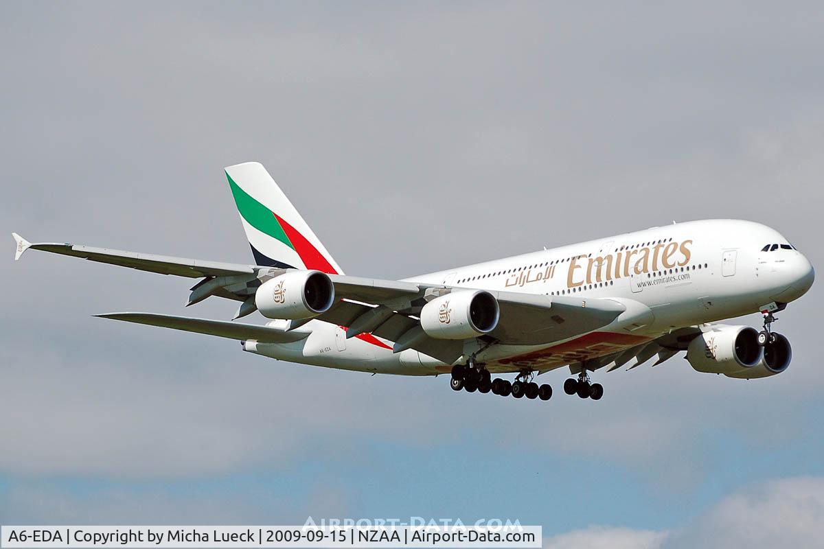 A6-EDA, 2007 Airbus A380-861 C/N 011, At Auckland