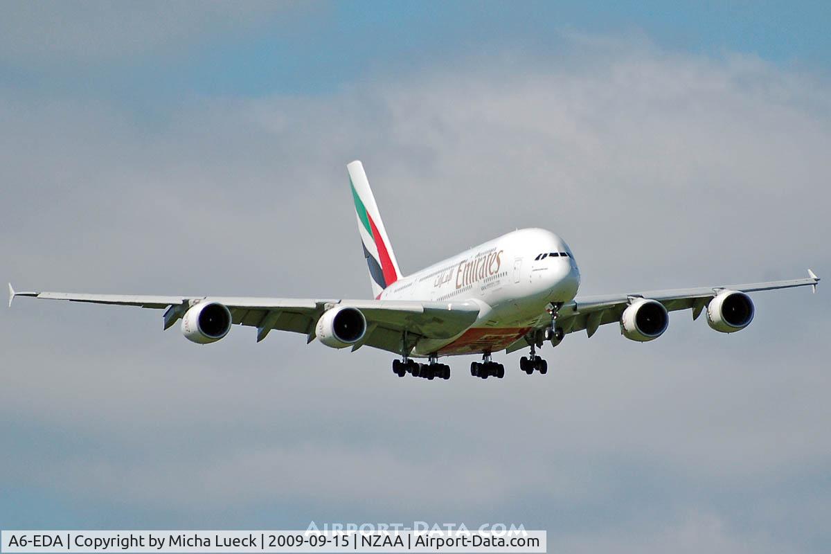 A6-EDA, 2007 Airbus A380-861 C/N 011, At Auckland