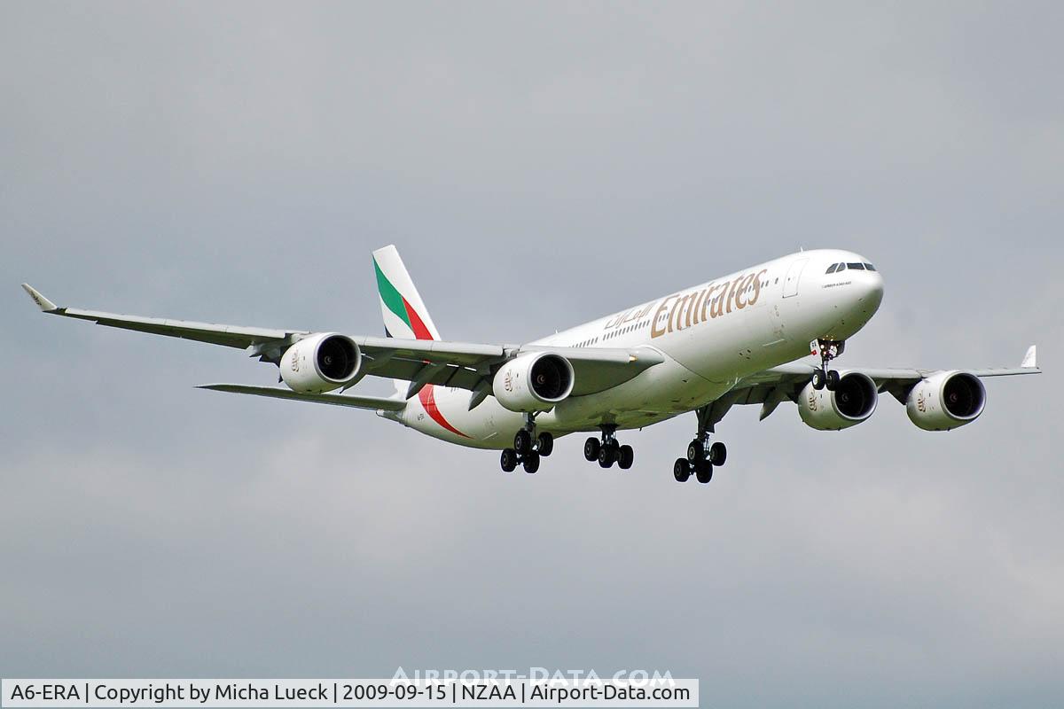 A6-ERA, 2002 Airbus A340-541 C/N 457, At Auckland