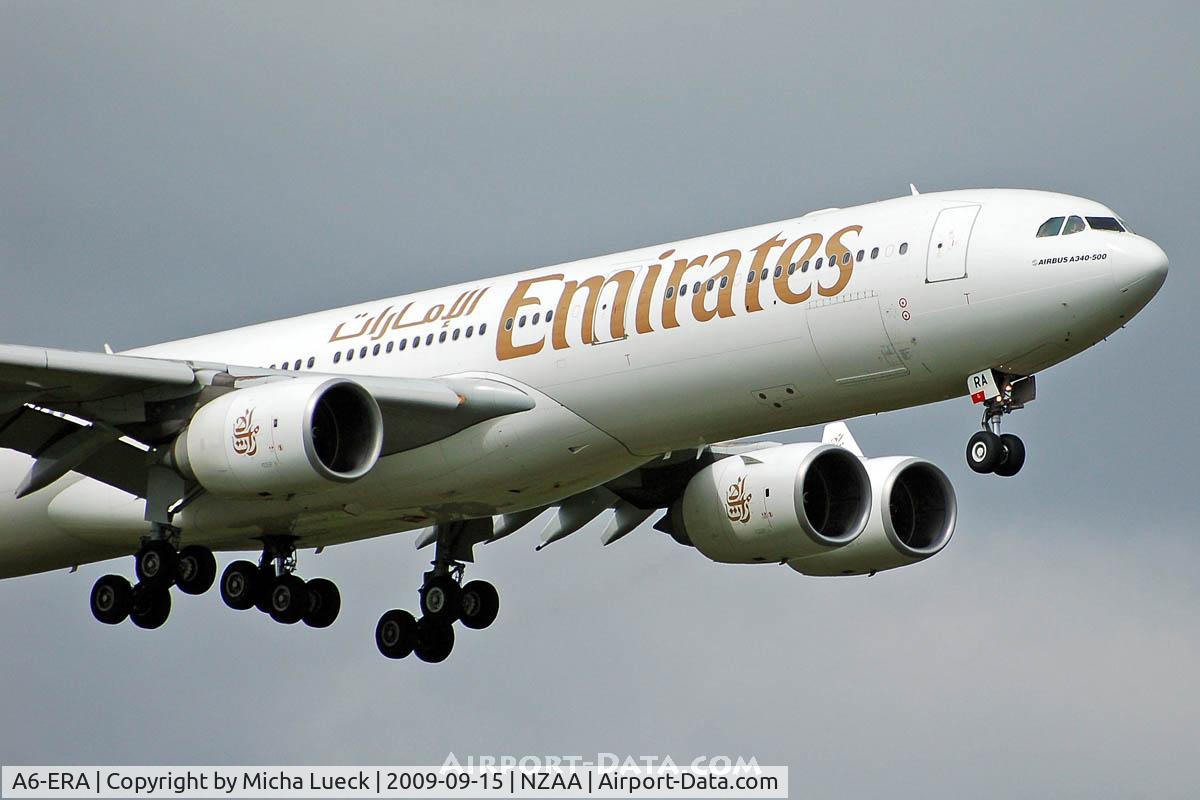 A6-ERA, 2002 Airbus A340-541 C/N 457, At Auckland