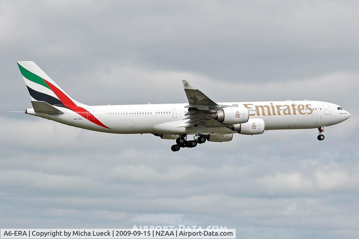 A6-ERA, 2002 Airbus A340-541 C/N 457, At Auckland
