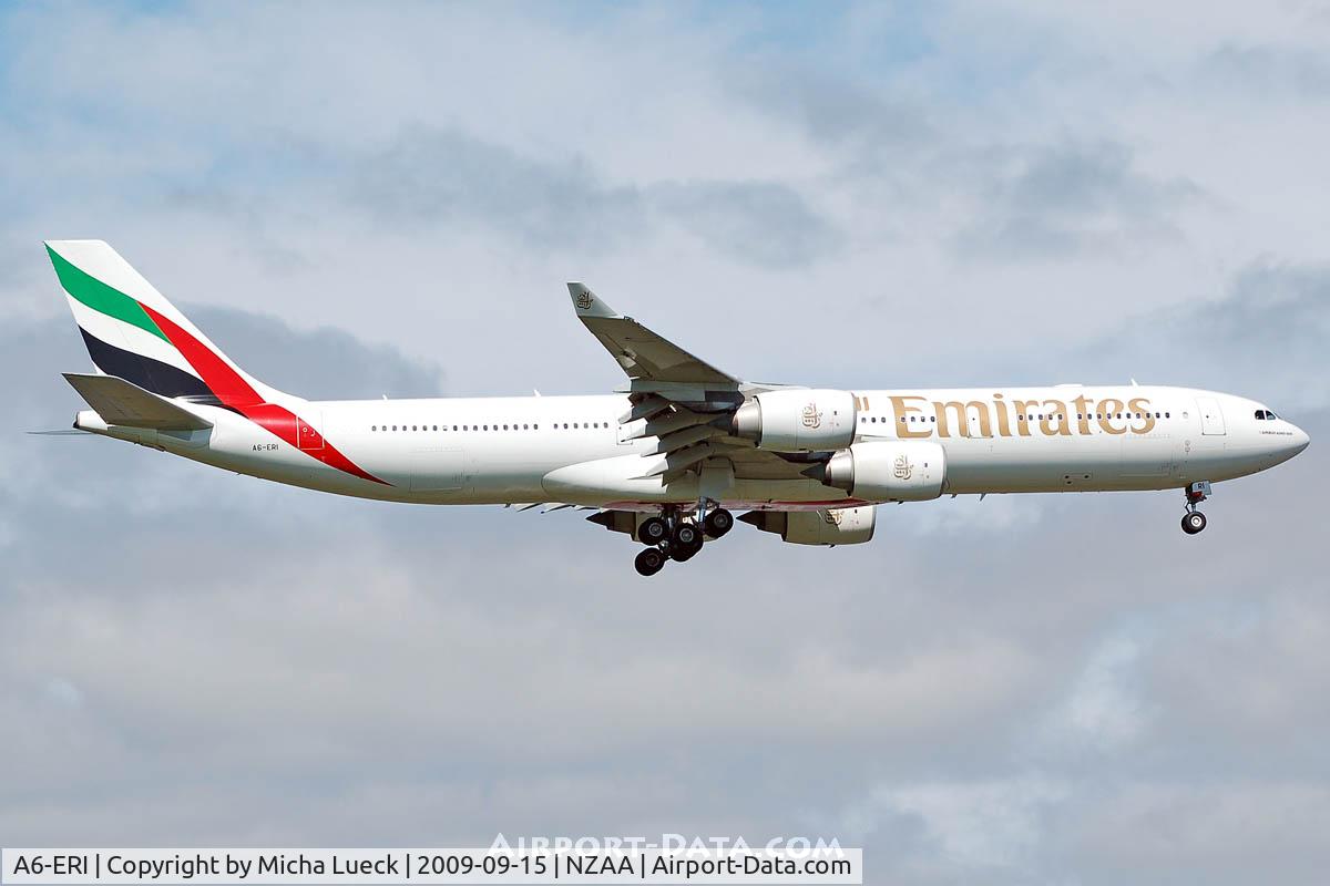 A6-ERI, 2005 Airbus A340-541 C/N 685, At Auckland