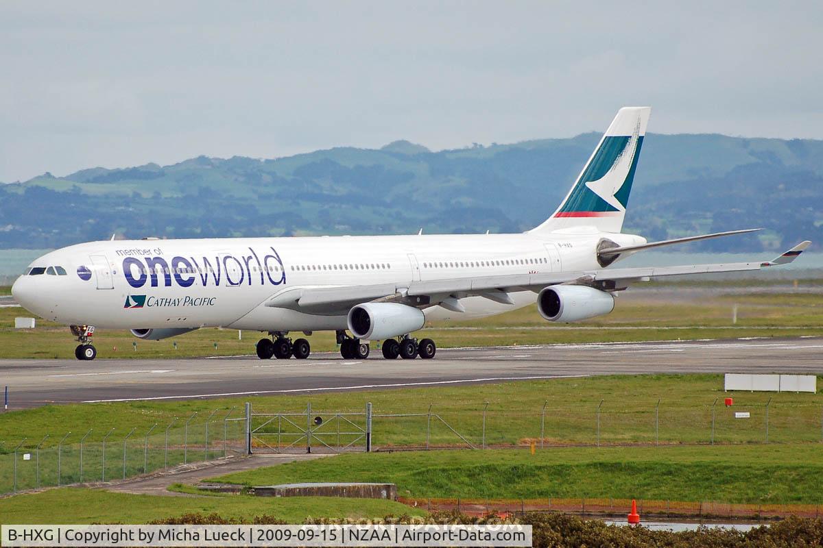 B-HXG, 1998 Airbus A340-313 C/N 208, At Auckland