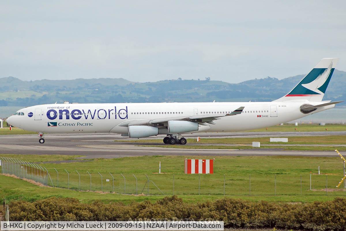 B-HXG, 1998 Airbus A340-313 C/N 208, At Auckland