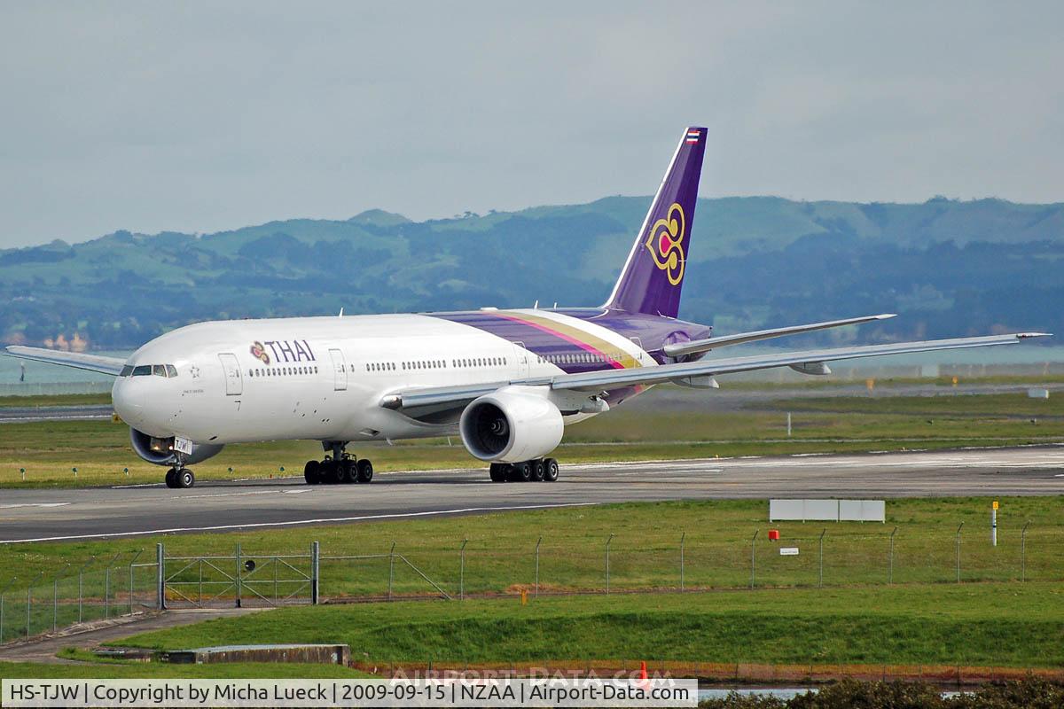 HS-TJW, 2007 Boeing 777-2D7/ER C/N 34591/672, At Auckland