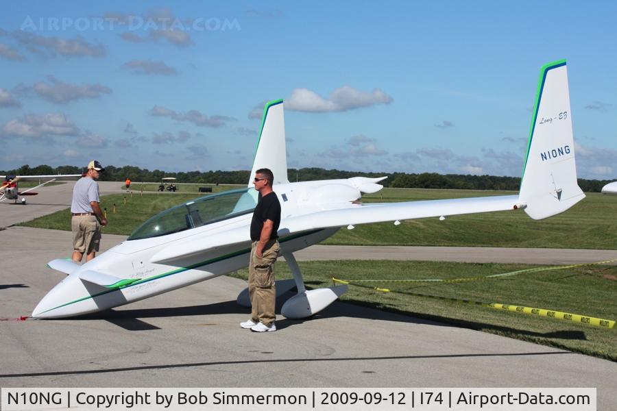 N10NG, 1985 Rutan Long-EZ C/N 434, MERFI fly-in, Urbana, Ohio