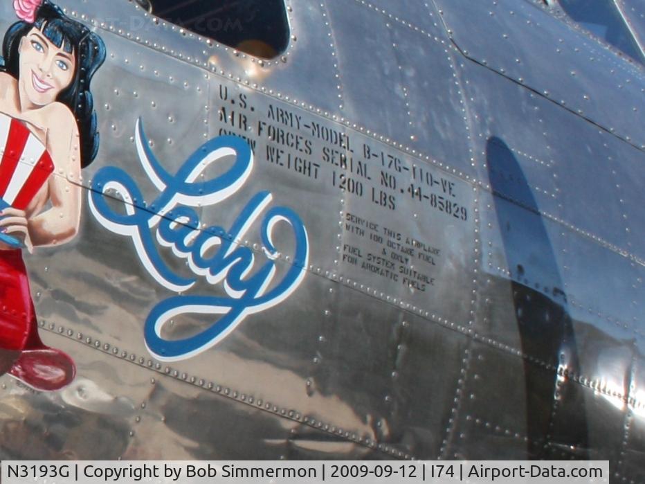 N3193G, 1944 Boeing B-17G Flying Fortress C/N 77255, MERFI fly-in, Urbana, Ohio