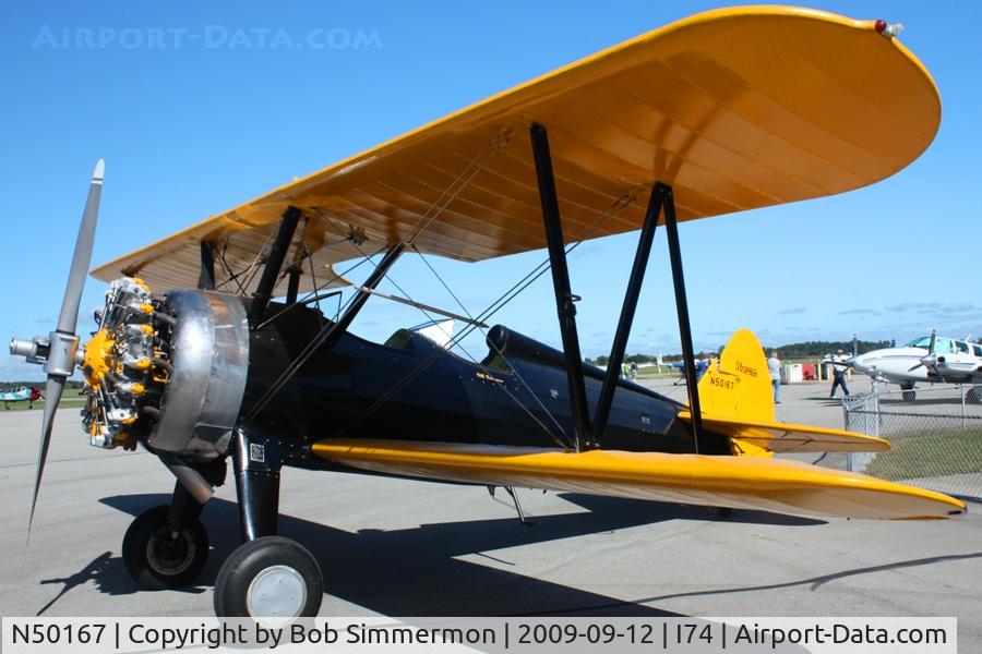 N50167, 1941 Boeing A75N1(PT17) C/N 75-1128, MERFI fly-in, Urbana, Ohio